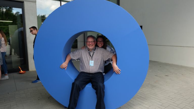 John and Lucie at the annual AMIN Conference in Antwerp, Belgium