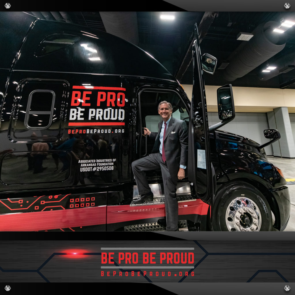 Be pro be proud experiential marketing truck truck reveal